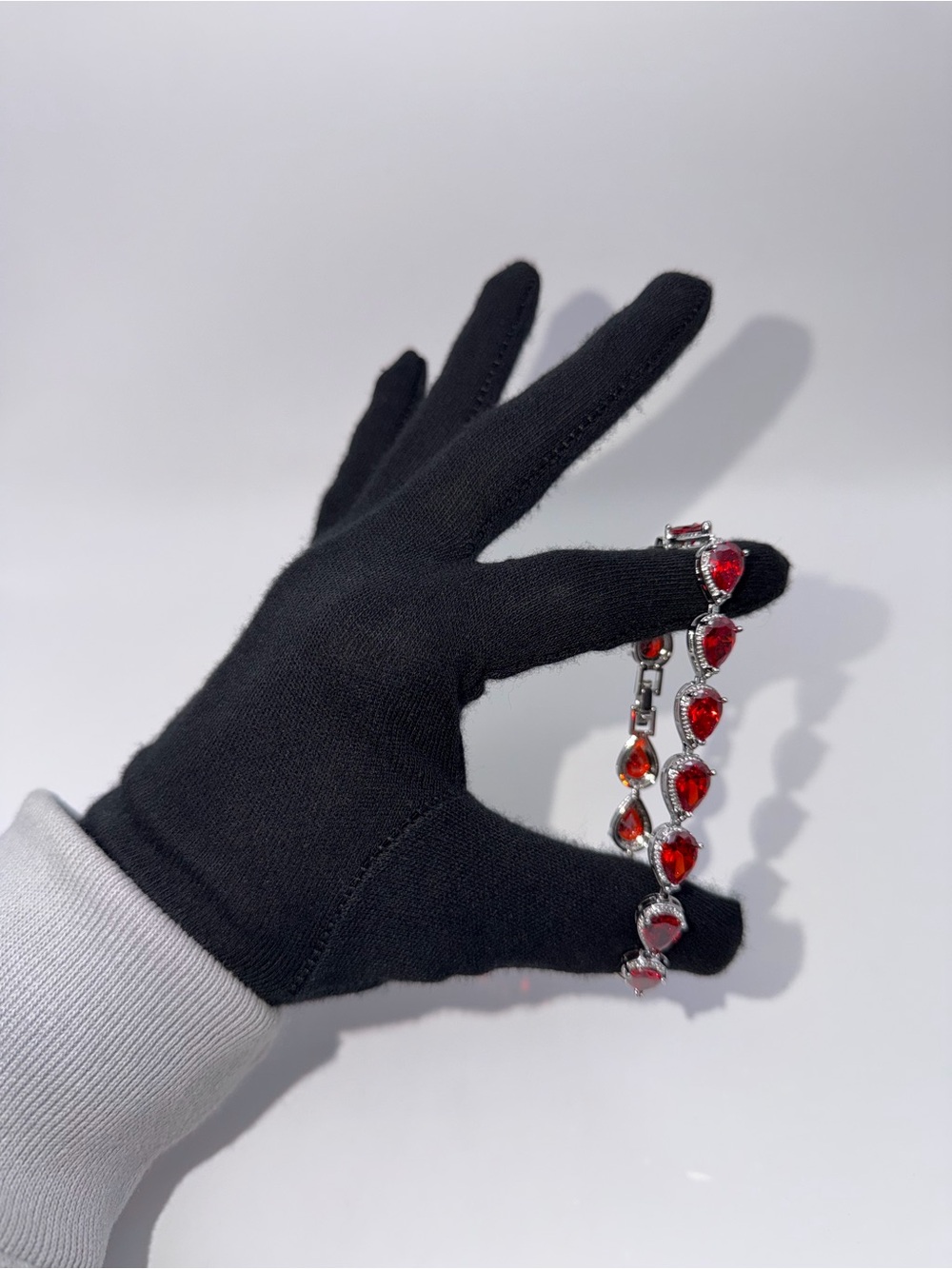 Ruby "Rain Drop" Flex Bracelet